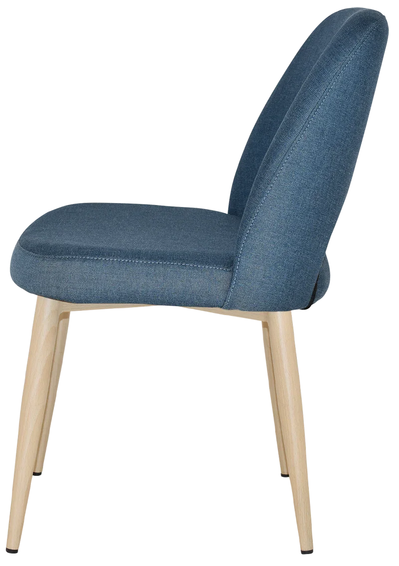 EZ Albury Birch Stained Metal Leg Upholstered Hospitality Dining Chair