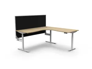 RL Halo Plus Motorized Height Adjustable Corner Workstation with SHUSH30 Screen thumbnail 6
