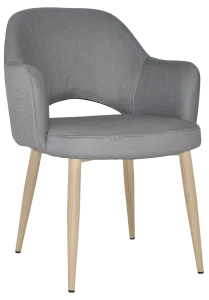 EZ Albury Birch Colour Metal Leg Upholstered Hospitality Dining Armchair thumbnail 16