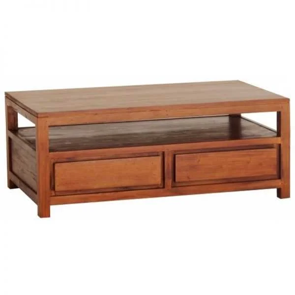 CT Amsterdam Solid Mahogany Timber 4 Drawer Coffee Table