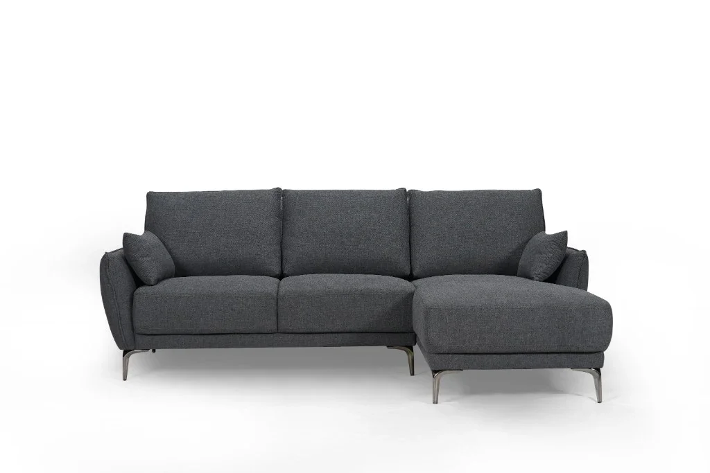 VI Kayla Fabric Upholstered 2 Seater Sofa with Chaise