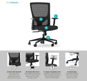 OL Optic Mesh Back Task Chair thumbnail 7
