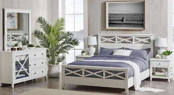 VI Hampton 1 Drawer & 1 Shelf Bedside Table