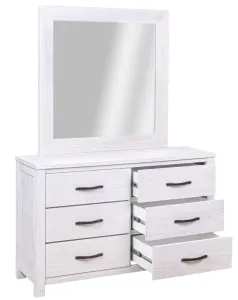 VI Florida Mountain Ash Timber 6 Drawer Dresser with Mirror thumbnail 3