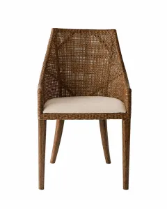 CR Tennessee Timber Framed Rattan Dining Chair thumbnail 15
