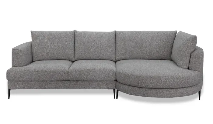 EL Eva Chaise Sofa Biscuit