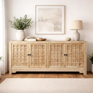 MF Chinese Antique Reproduction Recycled Timber 4 Door Buffet - 180cm thumbnail 2