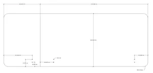 RL Acouline  Quarter Left End Wrap Screen for Workstation thumbnail 4