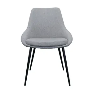 VI Picardy Fabric Upholstered Metal Leg Dining Chair thumbnail 1