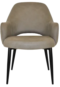 EZ Albury Black Metal Leg Upholstered Hospitality XL Armchair thumbnail 3