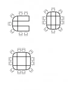 MA Astra Round Leg Quarter Circer Linking Piece for Meeting Table thumbnail 2