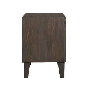VI Sueno Solid Timber 2 Drawer Bedside Table thumbnail 4