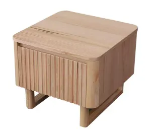 MD Oscar Solid Timber 1 Drawer Lamp Table thumbnail 1