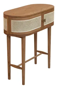 CT Kelly Solid Timber Rattan 2 Door Console Table thumbnail 2