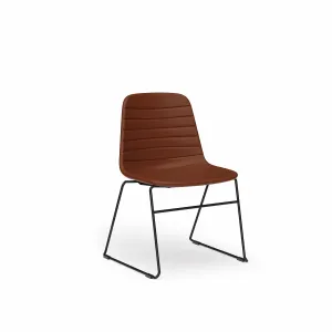 OL Sofia PU Leather Upholstered Sled Base Breakout Chair thumbnail 1