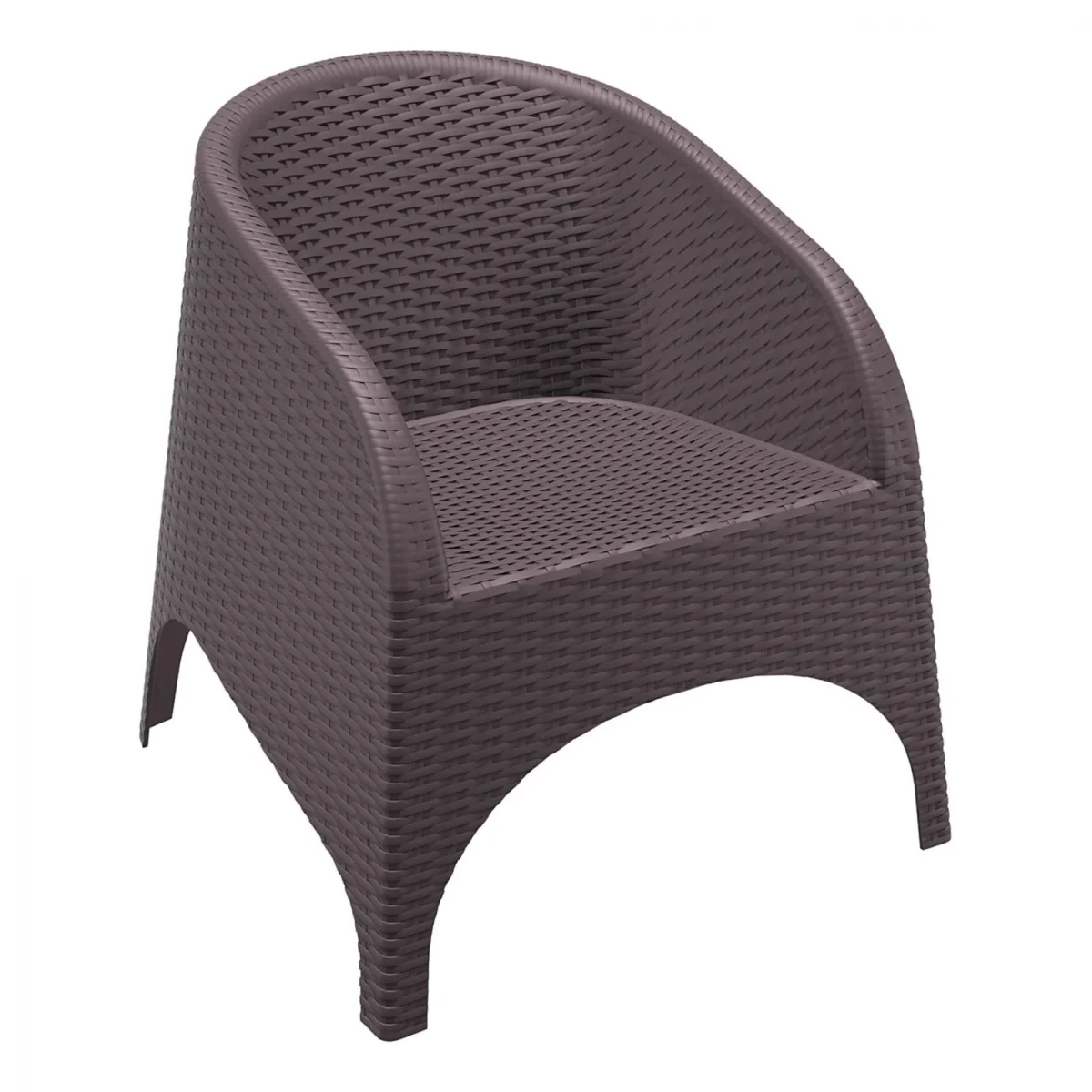 FL 3 Piece Resin Rattan Pool Side Setting with Aruba Arm Chair thumbnail 4