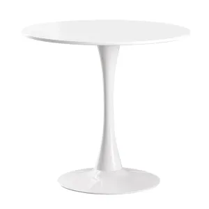 BT Tulip 80cm Diameter MDF Round Top Metal Base Dining Table thumbnail 1