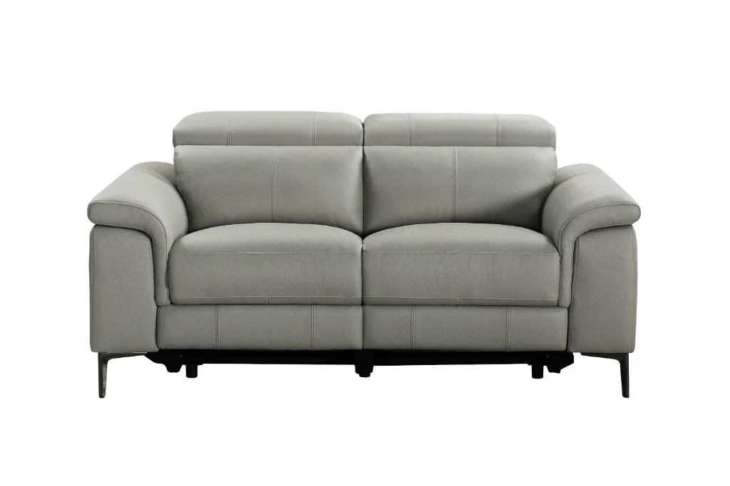 VI Kevin Leather Upholstered 2 Seater Electric Recliner Lounge