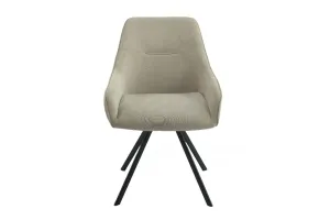 VI Hugo Fabric Upholstered Metal Leg Dining Chair thumbnail 2
