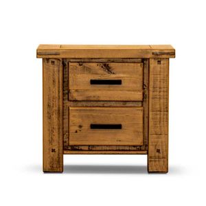 VI Outback Solid Timber 2 Drawer Bedside Table thumbnail 1
