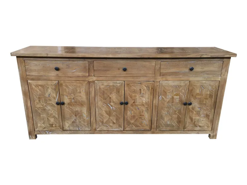 MF Kensington Solid Timber 3 Drawer 6 Door Buffet