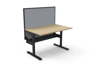 RL Halo Static Single Sided Desk with Aluminium Framed Screen thumbnail 10