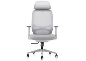 DD Nova Mesh Back Light Grey Task Chair with Headrest thumbnail 4