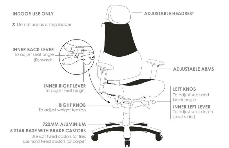 ST Ranger Multi Shift High Back Executive Chair