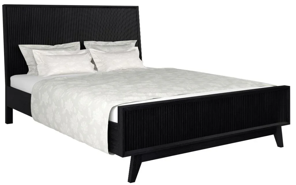 VI Ella Solid Timber Bed with Tallboy and 2 Bedsides Set
