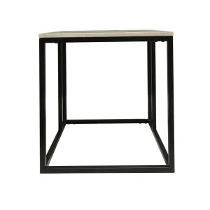 VI Suez Marble Top Metal Base Lamp Table thumbnail 2