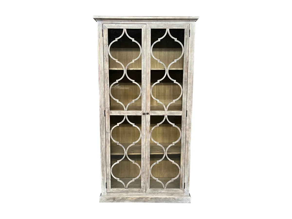 MF Majestic Recycled Timber Bookcase Display Cabinet