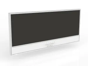 OL Studio Screen with Ducting for Agile Shared Desk – Splice Fabric with White Frame thumbnail 8