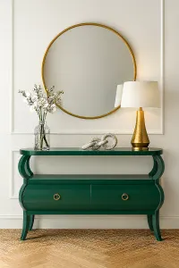 CR Savannah Solid Timber 2 Drawer Console Table thumbnail 3