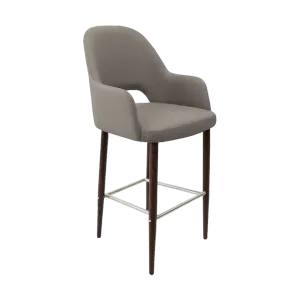 FL Orleans Bourbon Upholstered Seat Aluminium Frame Hospitality Barstool thumbnail 3