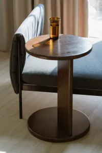 CT Brentwood Solid Timber Round Side Table thumbnail 5