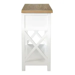 VI Shellwood Solid Timber 2 Drawer Console Table thumbnail 5