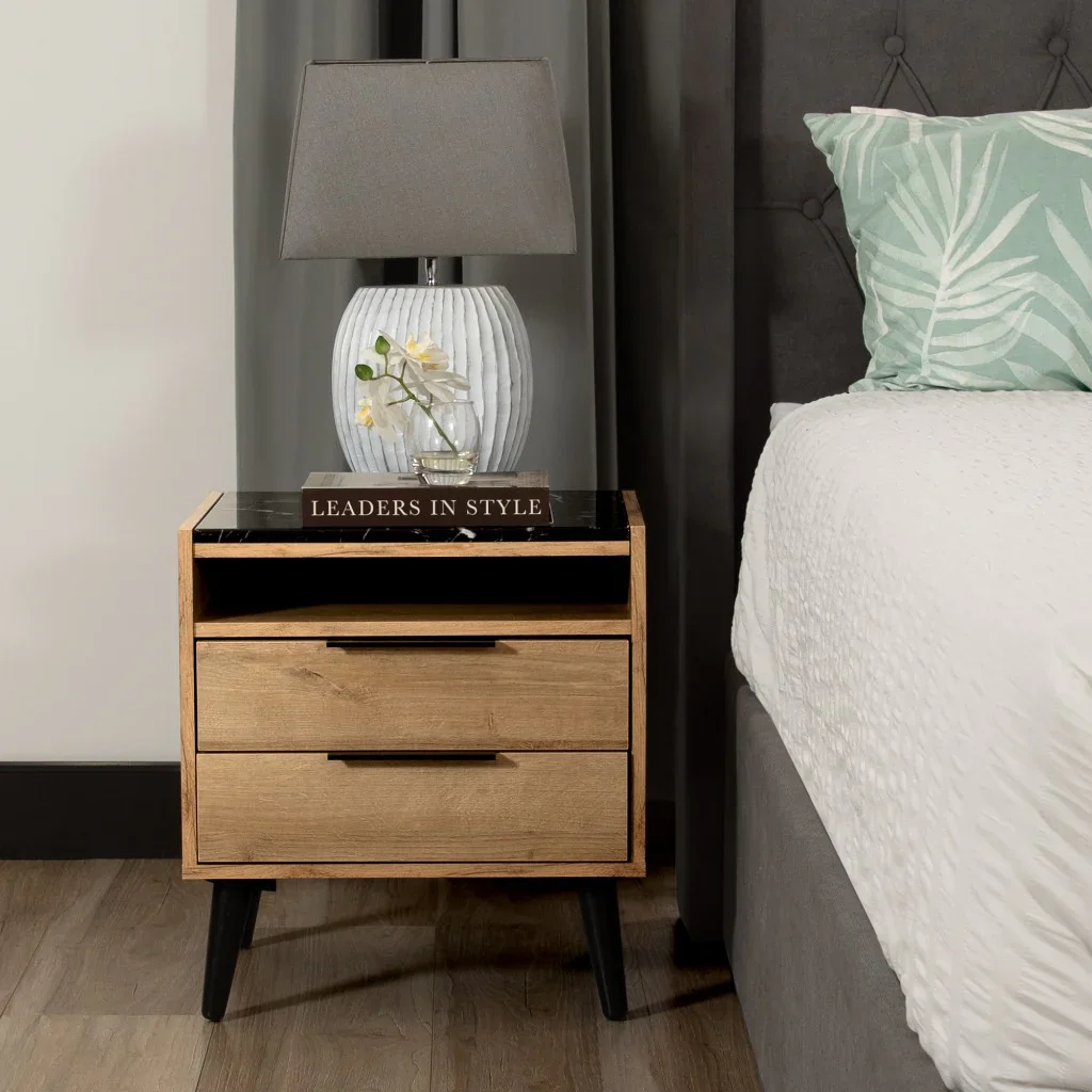 VI Thelma 2 Drawer and a Niche Bedside Table