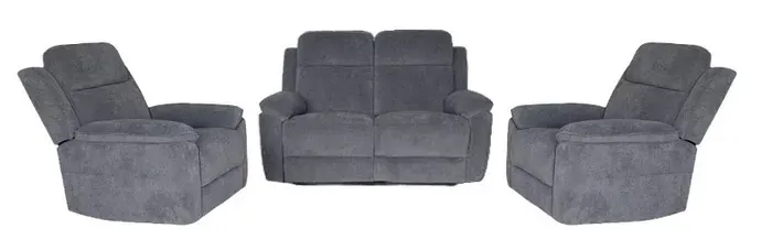 EL Gardens 3 Seater + 2 Single Seater Fabric Lounge Set