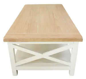 VI Shellwood Solid Timber Coffee Table with Shelf thumbnail 2