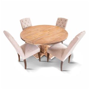 VI Felice Fabric Upholstered Timber Legs Dining Chair thumbnail 7