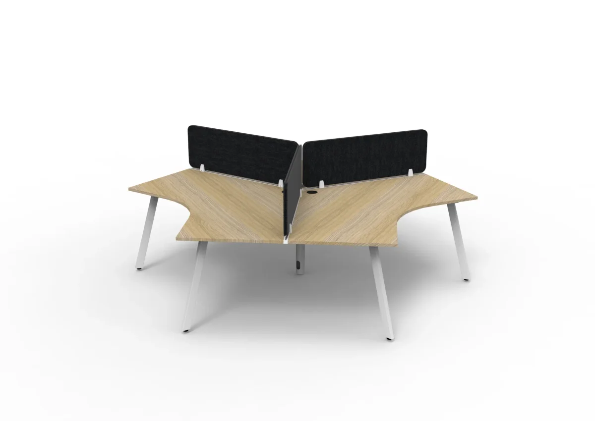 RL Infinity 120 Degree Workstation for 3 Users with Eco Panel Screen