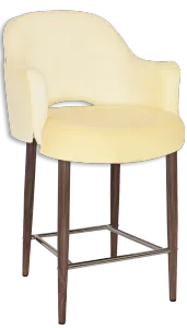 EZ STOOL ALBURY ARM 650 METAL LIGHT WALNUT thumbnail 1