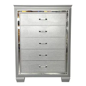 VI Veronica Timber Framed 5 Drawer Tallboy thumbnail 1