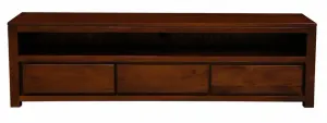 CT Amsterdam Solid Timber 3 Drawer Entertainment Unit thumbnail 7