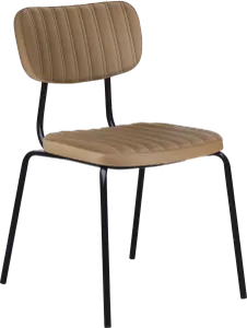 FL Tiramisu Vinyl Upholstered Black Frame Hospitality Function Chair thumbnail 2