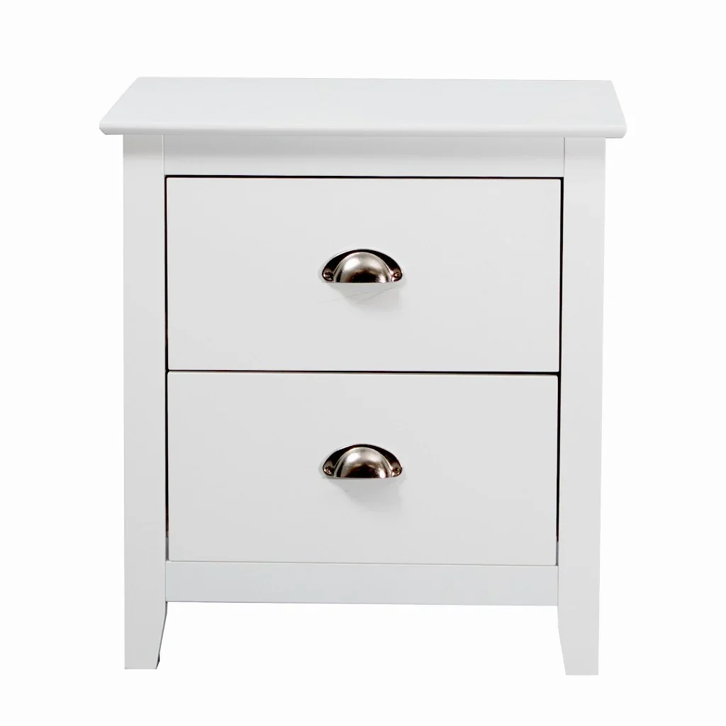 VI Costway 2 Drawer Bedside Table