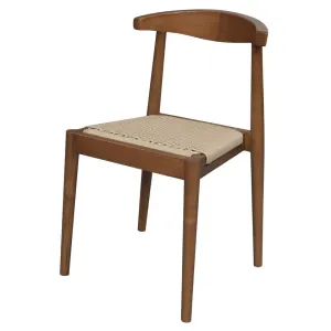 CT Arden Solid Oak Timber Dining Chair with Loom Seat thumbnail 5