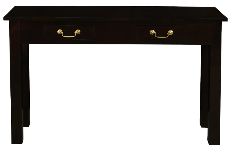 CT Tasmania Solid Timber 2 Drawer Straight Leg Sofa Table