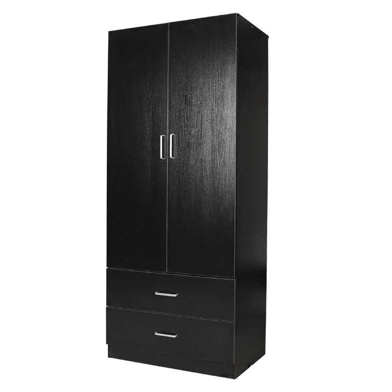 HE Randwick 2 Door 2 Drawer Wardrobe with Hanging Rail