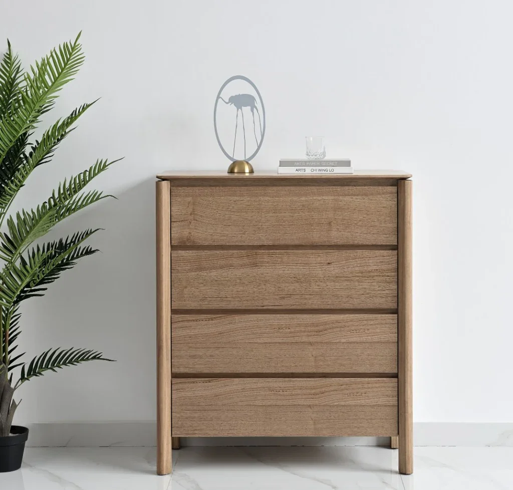 VI Luella Solid Timber 4 Drawer Tallboy